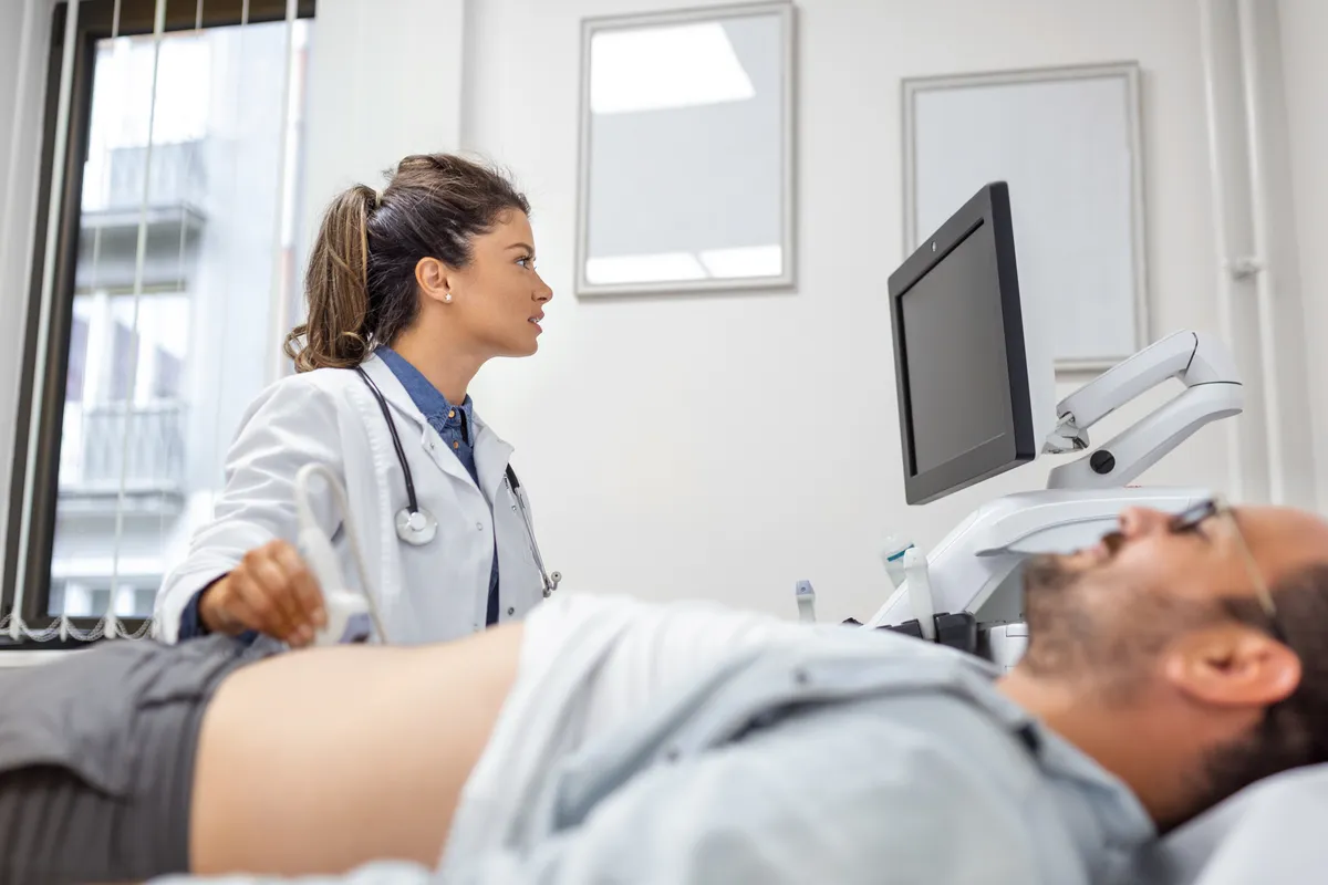 Fibrosis Scan liver assessment procedure